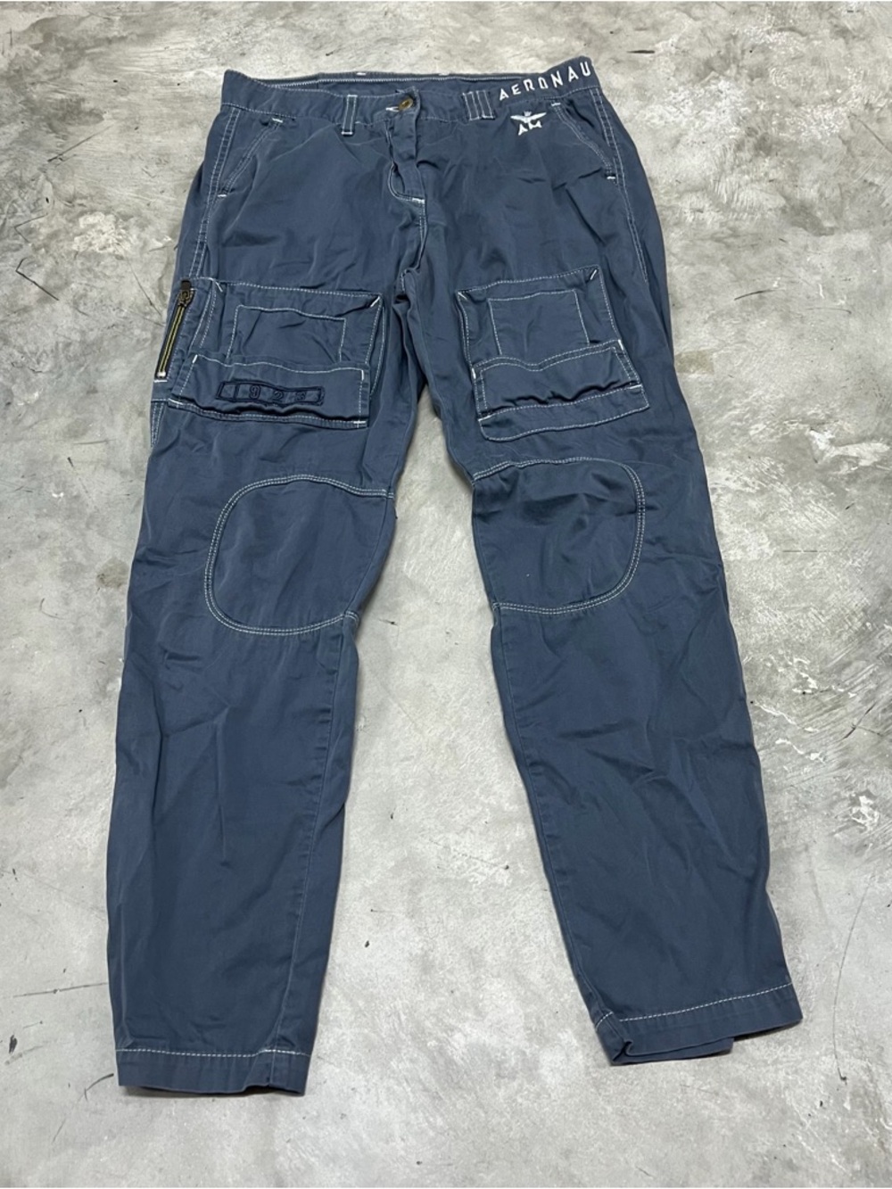 VTG Aeronautica Militare by Christiano Di Thiene Size 30x28 (42) Cargo Pant Blue